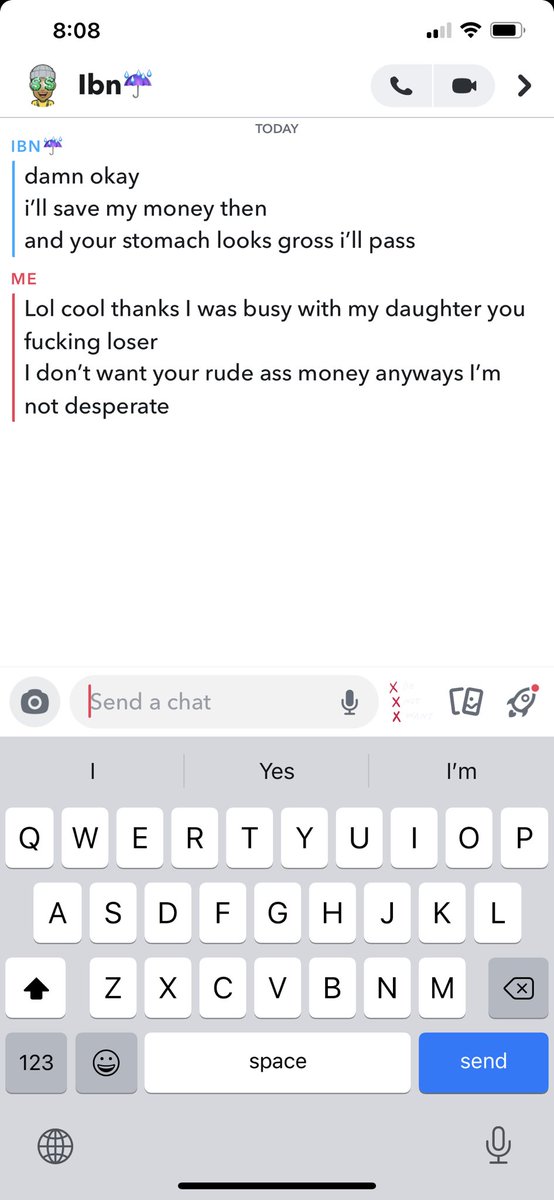 Big little dick energy. Stay out of my inbox if you’re broke and pathetic.