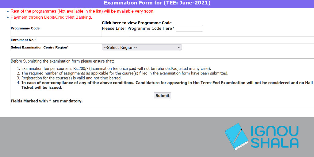 IGNOUSHALA's tweet photo. #IGNOU has fixed the portal of examination form.
Student who wants to appear for June 2021 TEE and have not filled the examination form yet, can fill the exam form on https://t.co/s5XZpIHsI0.
#IGNOUSHALA #Exams2021 #ExaminationForm #IGNOU #IGNOUExams https://t.co/mjCPRUpwSL