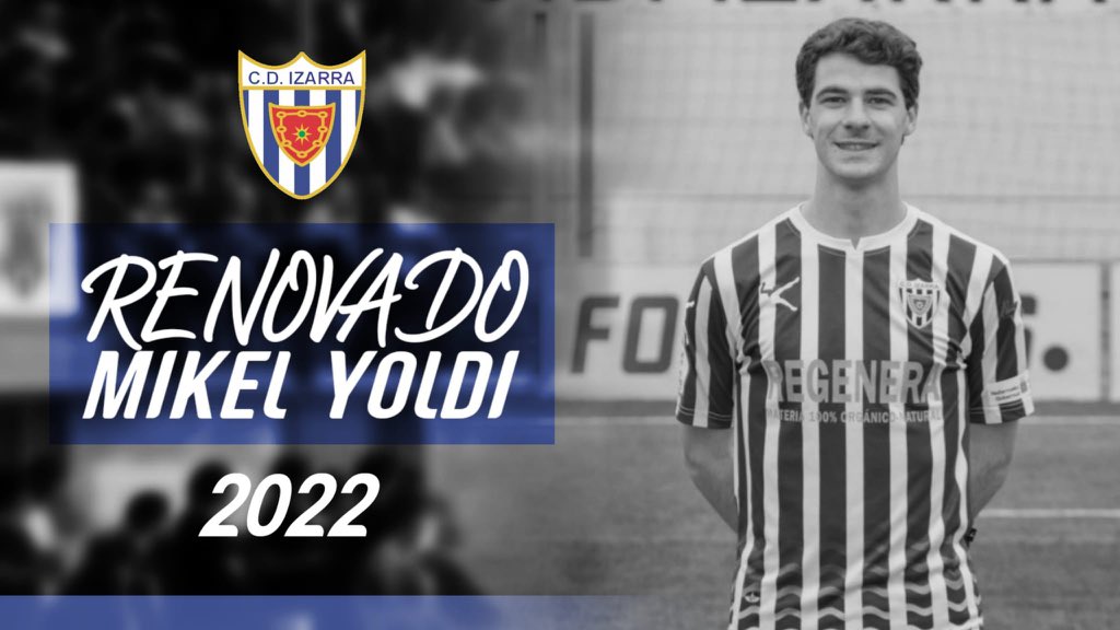 COMUNICADO OFICIAL 📝| El jugador navarro Mikel Yoldi renueva su compromiso y será jugador albiazul hasta 2022.

#Yoldi2022
#YoldiBlanquiazul

clubdeportivoizarra.es/comunicado-ofi…