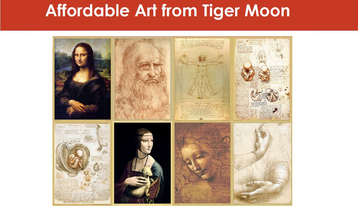 This set of prints includes some of the most famous pieces of work Da Vinci produced throughout his life. Great for the art or science classroom.

#Davinci #leonardodavinci #VitruvianMan #monalisa #art #renaissance #rennaissancepainting #classroomdecor #posters #affordableart