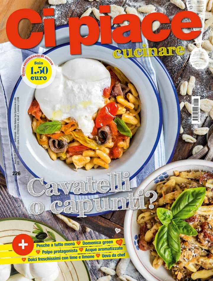Un #martedì che più ricco non si può! #cipiacecucinare è in edicola con tante proposte per tutti i gusti: #pasta fresca, #dolci al limone e lime, #uova da chef, #polpo protagonista, pesche dolci e salate,  menù vegetariano, acque aromatizzate e tanto altro ancora... 😎🌞 #8giugno
