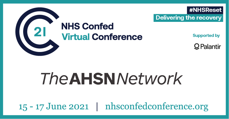 Healthinn_em's tweet photo. The @AHSNNetwork are hosting the Innovation Zone @NHSConfed from June 15 to 17, delivering lots of content sessions. Find out more and book your place: https://t.co/Hj4gqy41o8 #NHSReset https://t.co/0CQMikZyDG