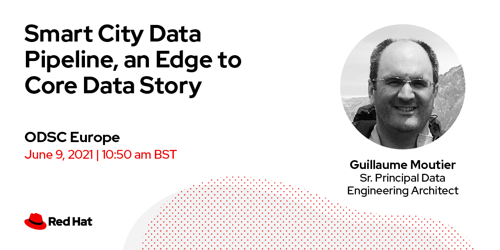 Tune in to our #ODSCEurope technical talk to hear #RedHat's Guillaume Moutier discuss full edge-to-core data pipeline. Session details: https://t.co/Zc6su92i1v https://t.co/Yp5K1RJ8T3