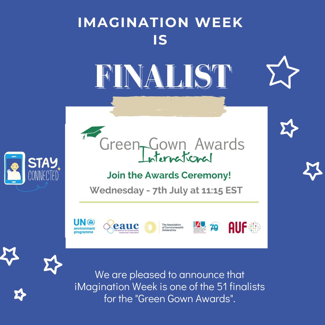 iMaginationCtr's tweet photo. 💡FINALISTS | We are pleased to announce that iMagination Week is one of the 51 finalists for the Green Gown Awards.  Stay tuned and be connected Wednesday, July 7, 2021 #iMaginationWeek #creativity #transdisciplinarity #cergy #responsibleinnovation #imagination #cergy #Singapore https://t.co/tgz78cU1EG