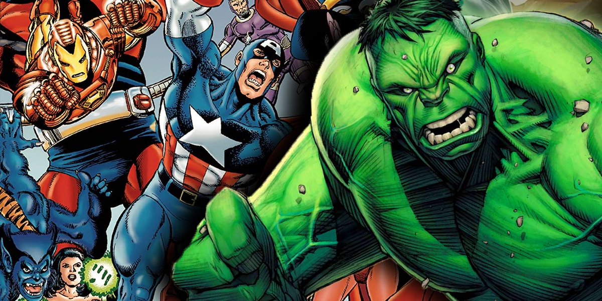 CBR's tweet photo. Although the Hulk joined the Avengers as a founding member, he soon left the team and didn't really rejoin for decades. https://t.co/ofmwOIFHQA https://t.co/N0UcbLytOK