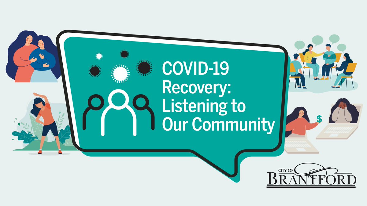 CityofBrantford's tweet photo. Join us for a series of COVID-19 Recovery: Listening to Our Community public forums to gather ideas and feedback about what our community needs to recover from the COVID-19 pandemic. 

Learn more or register to speak at https://t.co/YV9sgGKXeV. 

#Brantford | #COVID19Recovery https://t.co/gsFLUzT5uZ