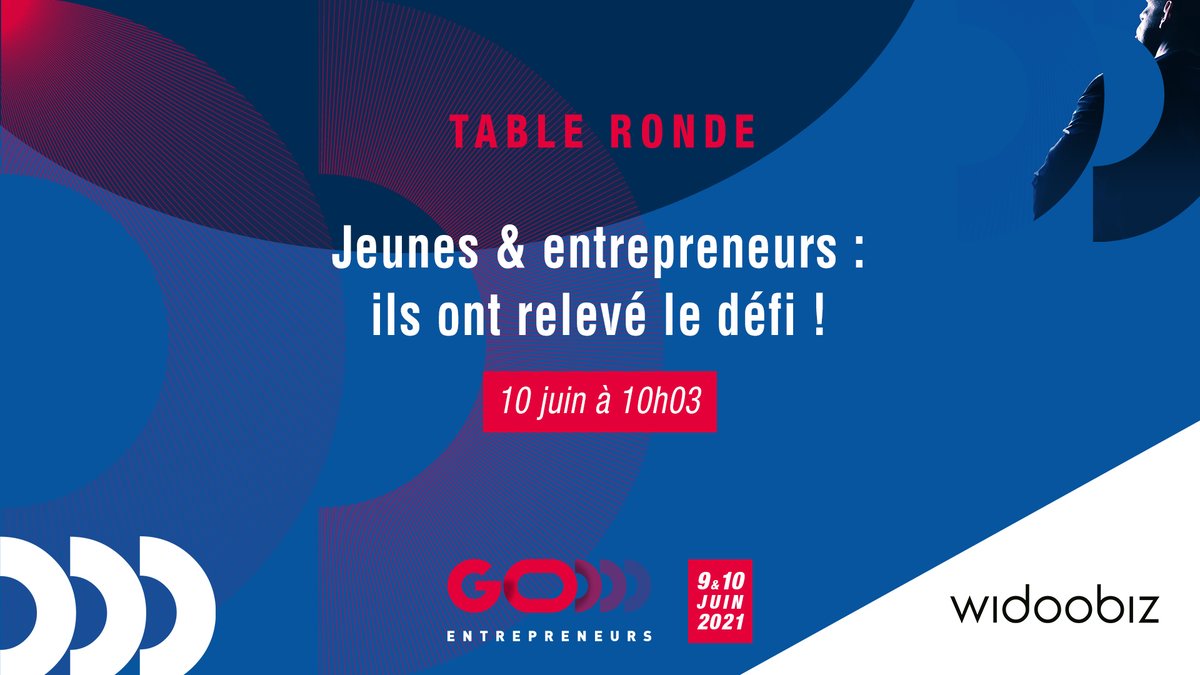 GoEntrepreneurs's tweet photo. Rencontre avec ces jeunes qui ont relevé le défi de l’entrepreneuriat !

Une table ronde à suivre en direct le 10 juin sur #GoEntrepreneurs animée par Hélène Faucher, journaliste de @Widoobiz.

Inscrivez-vous gratuitement👇
https://t.co/F7V33PaX1P https://t.co/DTnx02qhGu