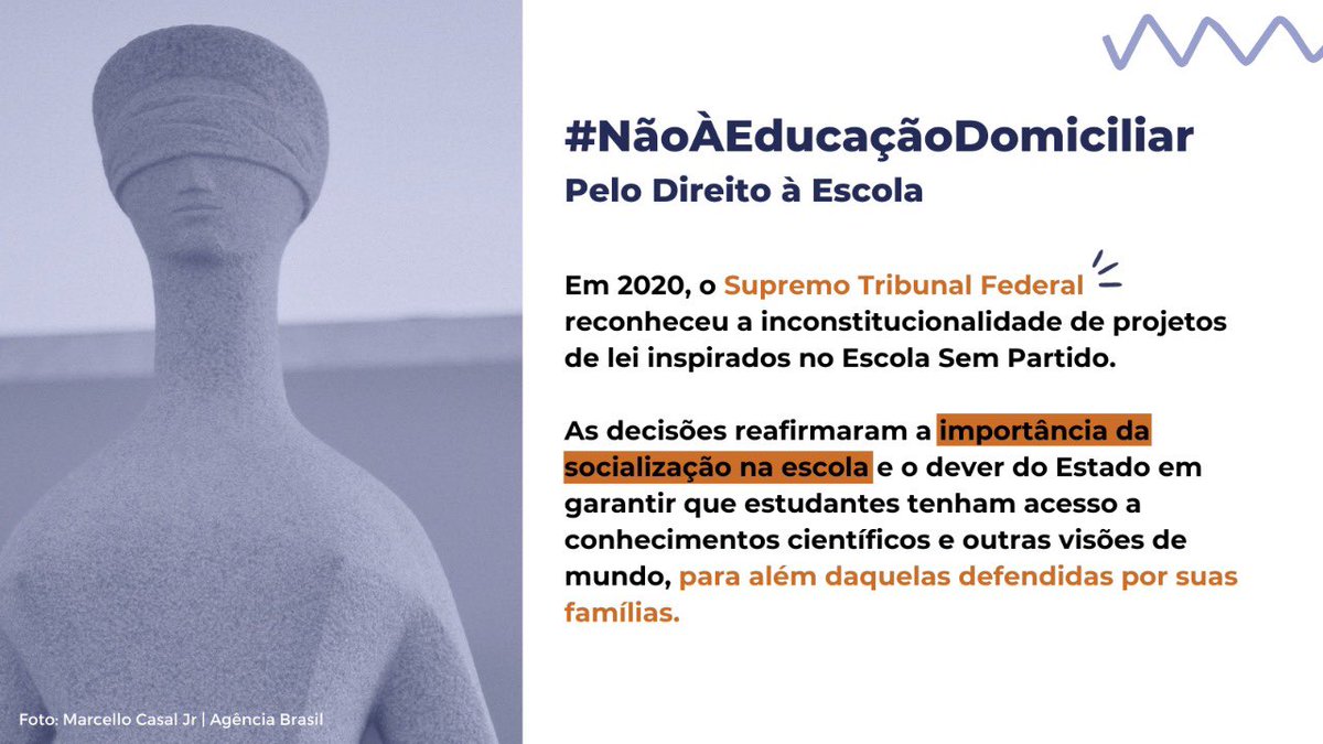 thiamparo's tweet photo. Educação domiciliar é inconstitucional, e prejudica as crianças, privando-as do direito à educação pública e de qualidade. A @acaoeducativa e muitas outras organizações de educação se mobilizam por conta do PL sobre homeschooling ser pautado na CCJ hoje. #NãoÀEducaçãoDomiciliar https://t.co/ZWUzHjUIv5