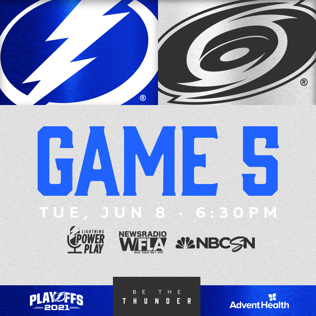 TBLightning's tweet photo. It's ours tonight. ⚡️ #CARvsTBL 

Game 5: https://t.co/LOzpu9y1wx https://t.co/GeKn8irCUJ