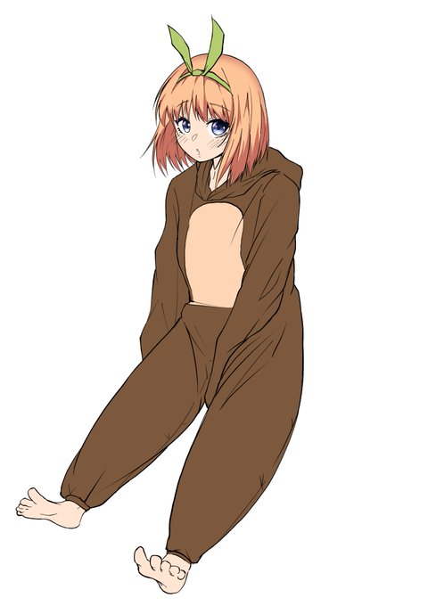 ＫＡＩさんがTwitterに投稿した中野四葉(五等分の花嫁)のイラスト。