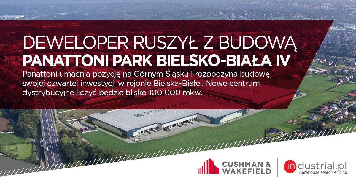 j_sinkiewicz's tweet photo. #MagazynowaMapaPolski / @PanattoniTweets umacnia pozycję na Górnym Śląsku i rozpoczyna budowę kolejnej inwestycji - Panattoni Park Bielsko-Biała IV - o powierzchni blisko 100 000 mkw.: https://t.co/NYmbJaCMgd

#magazyny #inwestycje #logistyka #GórnyŚląsk #BielskoBiała https://t.co/AZnSVvizfL