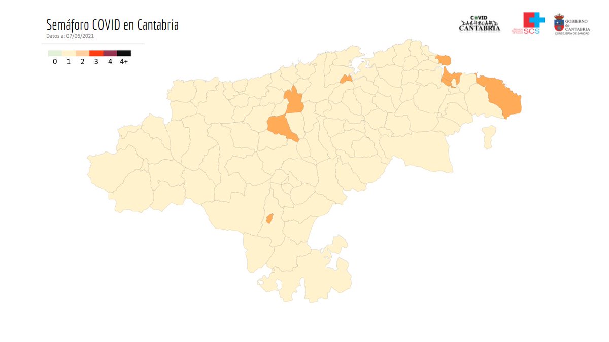 saludcantabria's tweet photo. 📢📢‼️ IMPORTANTE ‼️
Actualización del Nivel de Alerta por municipios en #Cantabria 🚦Covid-19
https://t.co/E7cRVVBvrf
✅Nivel 2🟠Riesgo medio 
Torrelavega
Castro-Urdiales
Astillero
Laredo
Santoña
Los Corrales de Buelna
Reinosa 
Colindres
✅Nivel 1🟡Riesgo bajo
Demás municipios https://t.co/2DyTLl9jVV