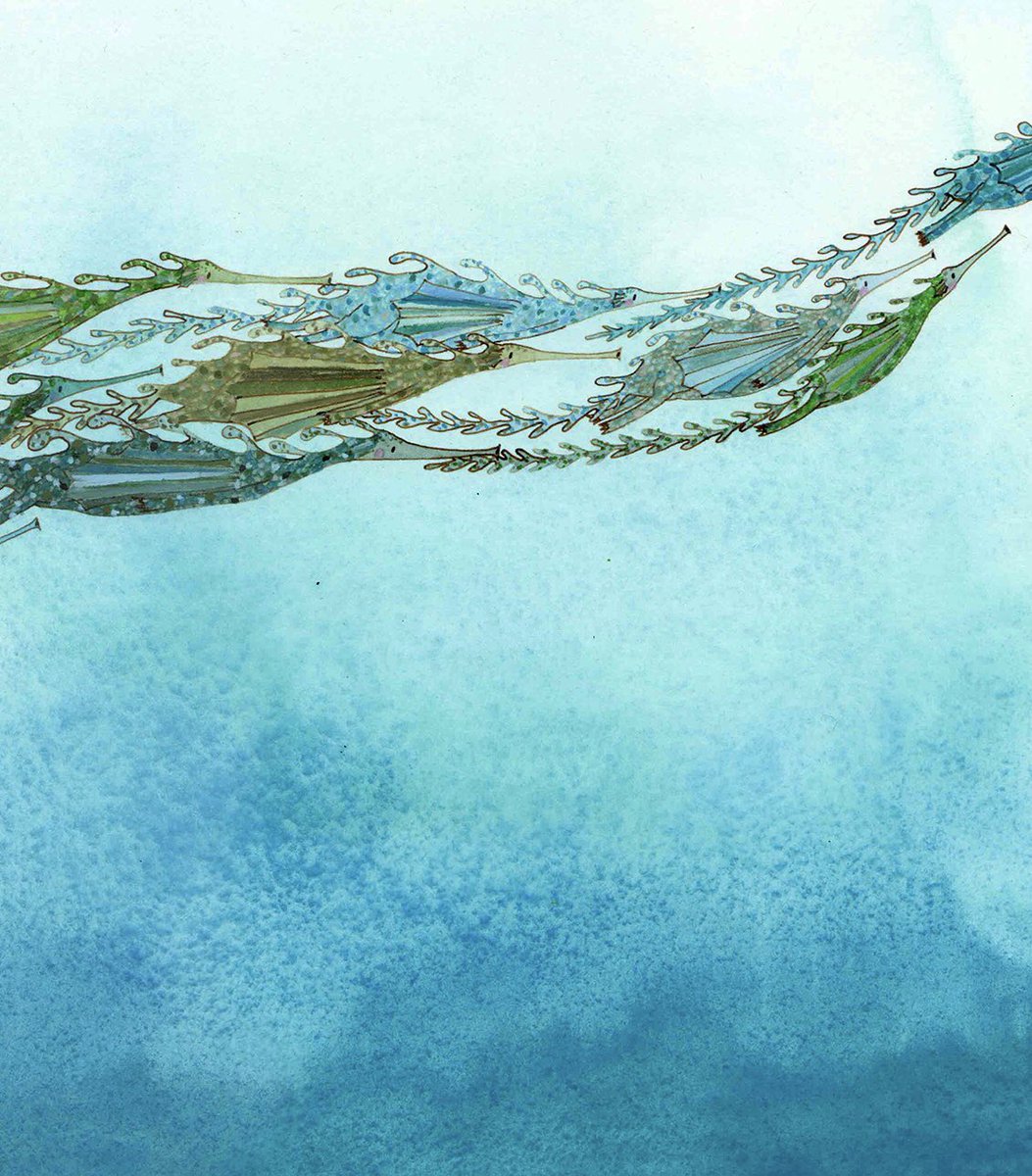 Happy World Oceans Day! #WorldOceansDay 

Illustration from The Lonely Sea Dragon by Helen Dunmore <a href="/MabecronBooks/">MabecronBooks</a>