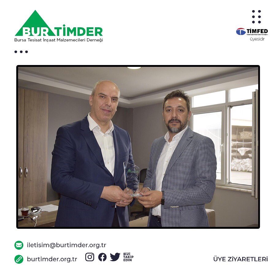 burtimder's tweet photo. BURTİMDER Yönetim Kurulu olarak üyelerimizden Saydamtes firmamızı ve yetkilisi sayın Selamettin Türk'ü ziyaret ettik.

Ziyaretimizde çalışmalarımız ve iş birlikleri üzerine keyifli ve verimli bir sohbet gerçekleştirdik. Kendilerine çalışmalarında başarılar diliyoruz.
#burtimder https://t.co/ngLVKTn65D