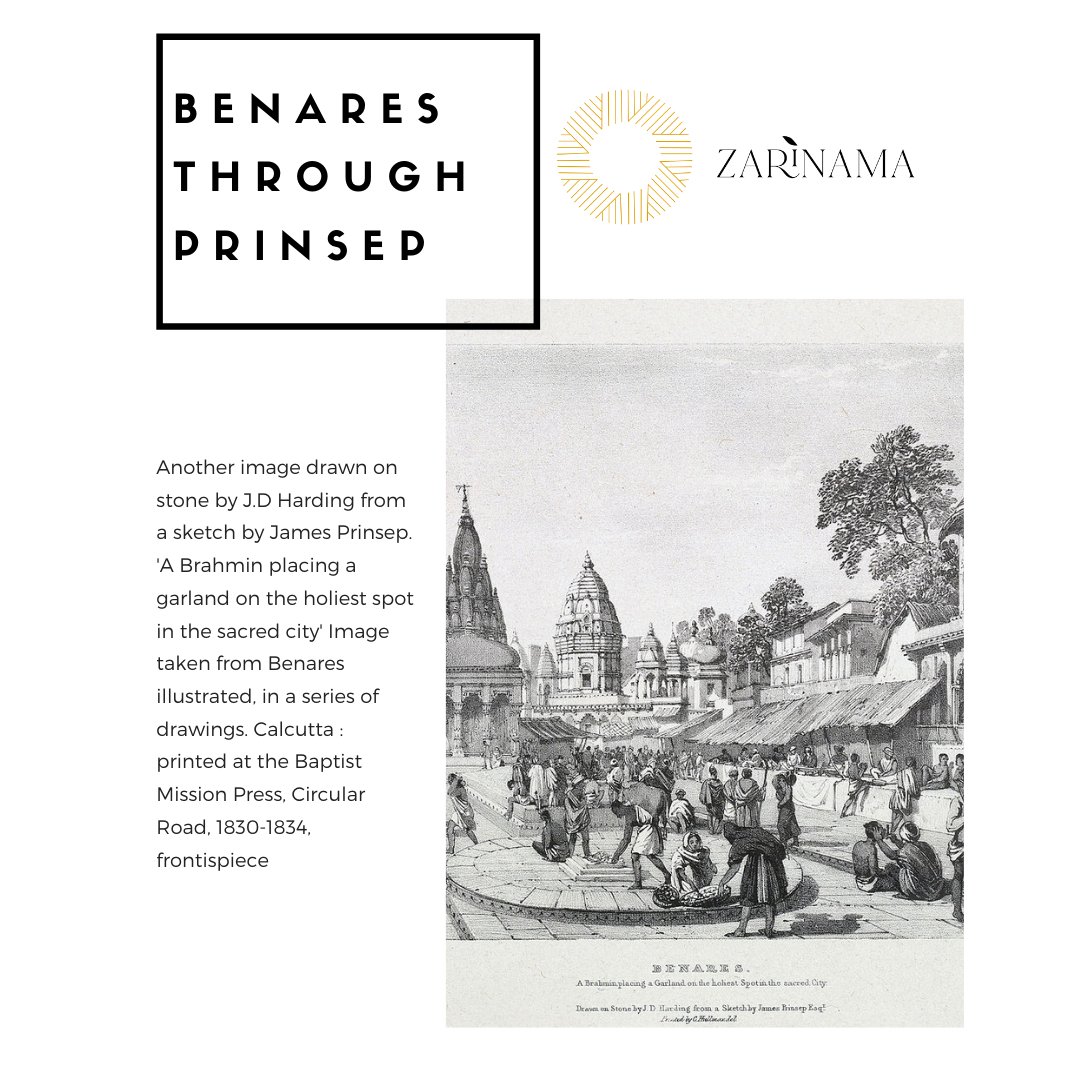 zarinamabenares's tweet photo. Another image drawn on stone by J.D
Harding from a sketch by James Prinsep. 'A Brahmin
placing a garland on the holiest spot in the sacred city'
#creative #zarinama #onelikenone #ज़रीनामा #jdharding
#artist #landscapeofbenares #cartography #engraving
#revolutionary #realistic https://t.co/O2n4WPs02X