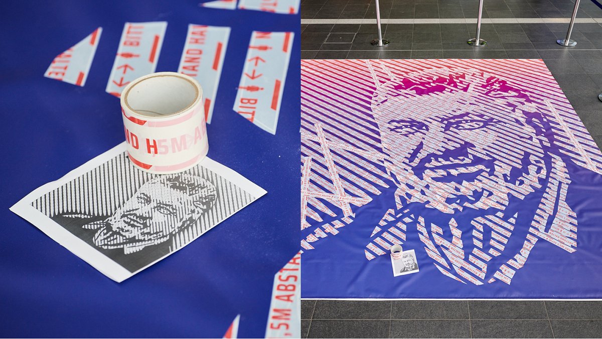 sanofiDE's tweet photo. Habt Ihr schon unsere #TapeArt Kunstwerke in Berlin gesehen? Der Clou ist, dass sie zum Motto #Typ2isolation aus Abstandsband geklebt wurden. Wie die Kunstwerke von der #SelfmadeCrew erstellt worden sind, gibt es hier zu sehen. https://t.co/6MDC1rIzSx