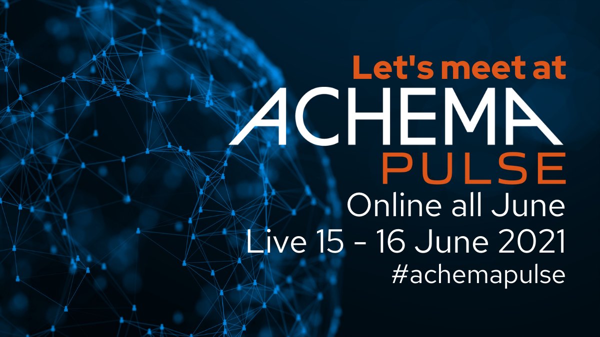Flowserve's tweet image. ACHEMA Pulse is one of the largest chemical-related trade shows. Sign up to learn more about our products designed for the chemical and pharmaceutical markets. Join us on June 15 and 16. achema.de/en #ACHEMApulse