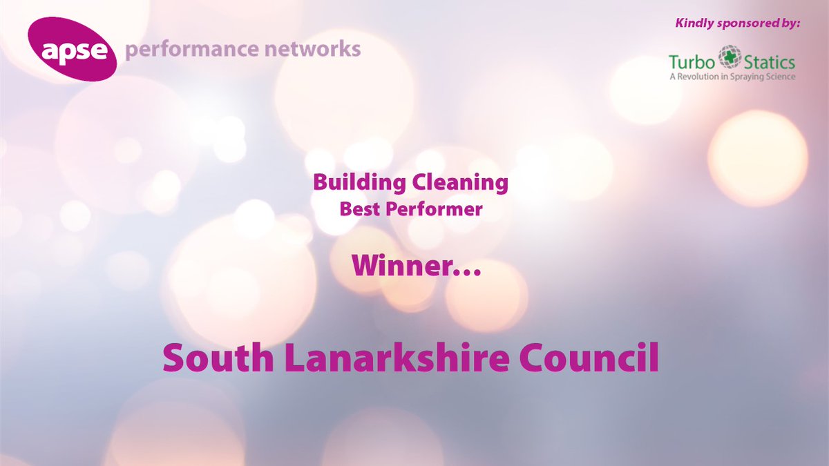 APSE events (@apseevents) on Twitter photo Winner of best performer in the Building Cleaning category is…
South Lanarkshire Council!
Congratulations <a href="/SouthLanCouncil/">South Lanarkshire Council</a> #apsePN
A big thank you to Turbo Statics and Safer Space @StaticsTurbo for kindly sponsoring this category Winner of best performer in the Building Cleaning category is…
South Lanarkshire Council!
Congratulations <a href="/SouthLanCouncil/">South Lanarkshire Council</a> #apsePN
A big thank you to Turbo Statics and Safer Space @StaticsTurbo for kindly sponsoring this category