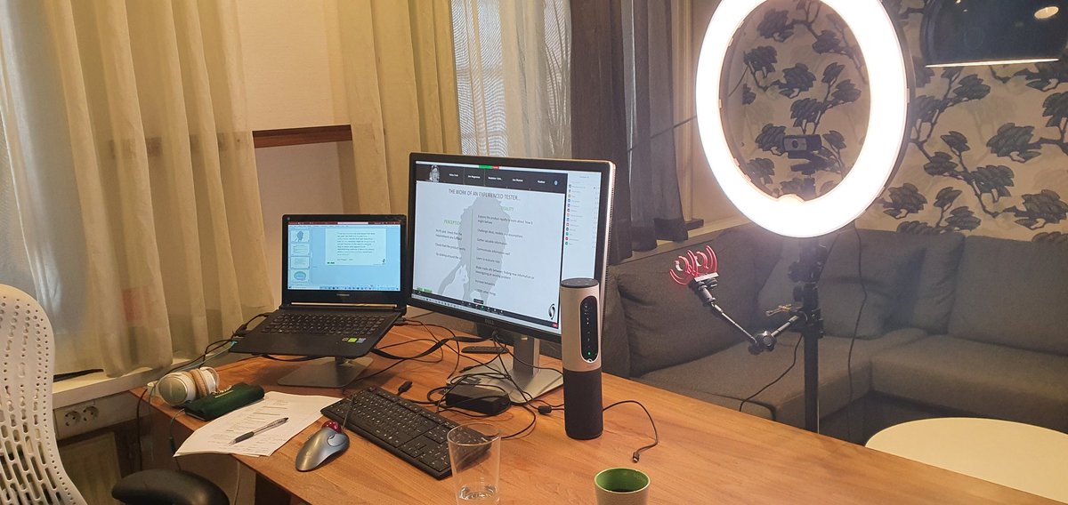 mariakedemo's tweet photo. First half day out of three running an online workshop on Growing your testing mindset for @tretton37.  
It feels great running a workshop for such a mixed group of people. 
However, I am knackered! Such a learning experience since it was my first online/distributed ws ever. https://t.co/3NtXFNjPHx
