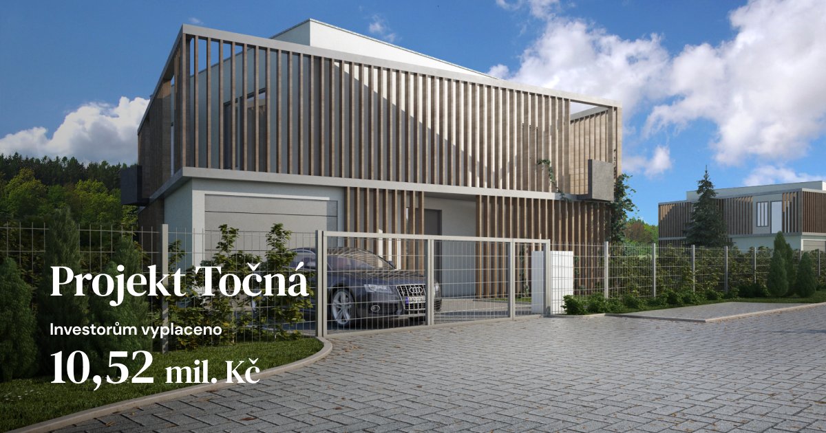 upvestcz's tweet photo. Sedmým úspěšně splaceným projektem na platformě @upvestcz je Projekt Točná. Investorům jsme dnes vyplatili 10,52 mil. Kč. Díky za spolupráci!
#investice #nemovitosti #realestate #investovani #fintechcz #upvestcz

Aktuální investiční příležitosti najdete na https://t.co/J6l5mzoyPs https://t.co/lth9unHasi