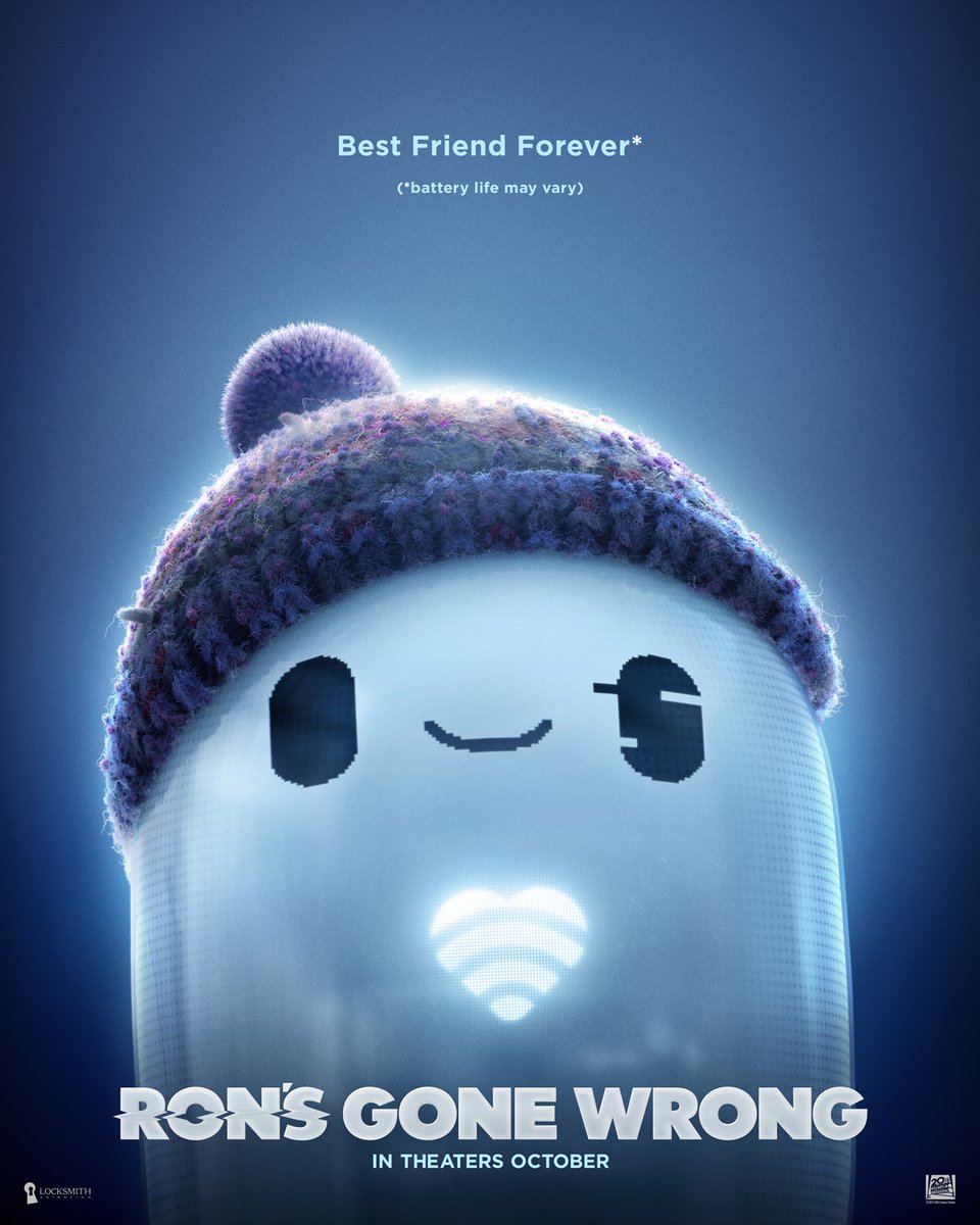 Best Friend Forever (battery life may vary) #RonsGoneWrong crashes into theaters this October.