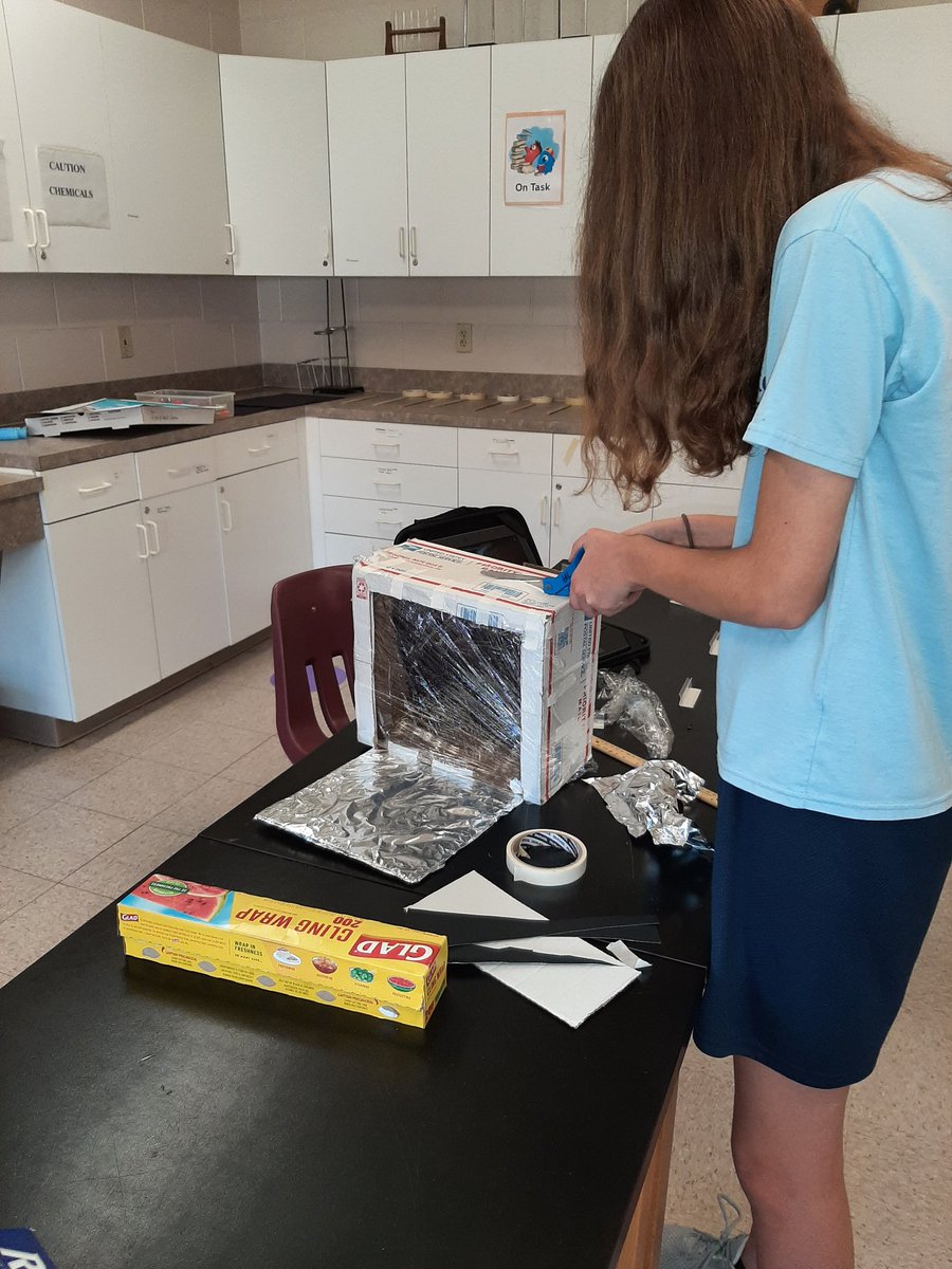 kbpley's tweet photo. Will these solar cookers be able to make s'mores? #STEM #WeAreSMLS https://t.co/SVtSIQdOAj