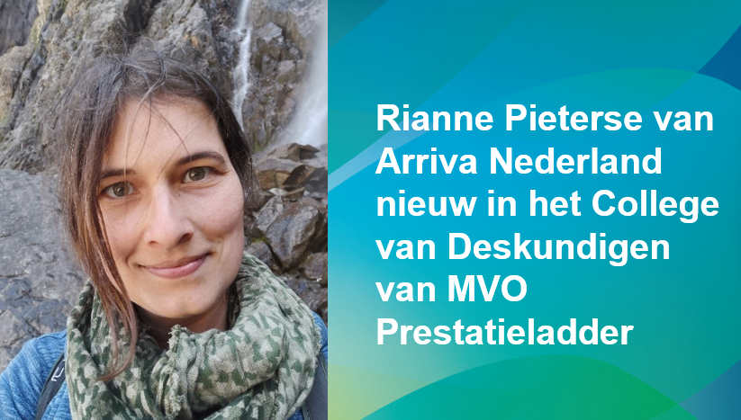 MVO Prestatieladder is blij met de komst van Rianne namens <a href="/Arriva_NL/">Arriva Nederland</a> in het College van Deskundigen. Arriva is een organisatie die ervaring heeft met MVO-doelen maar heel fris aankijkt tegen de norm. Lees meer op onze site: bit.ly/2THdiXG