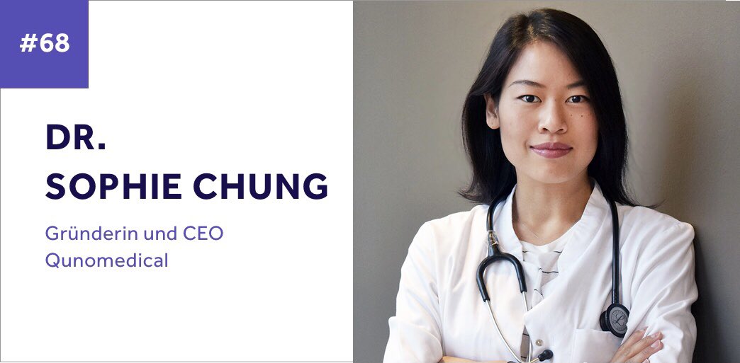 Podcast Episode 68 mit Dr. Sophie Chung, Gründerin und CEO von @qunomedical ist online! Wir sprechen über Rebellion, Revolution, Energiequellen, Grenzerfahrungen und Sophie‘s große Mission! Hört rein, überall wo es Podcasts gibt! - mit @isasun und @David