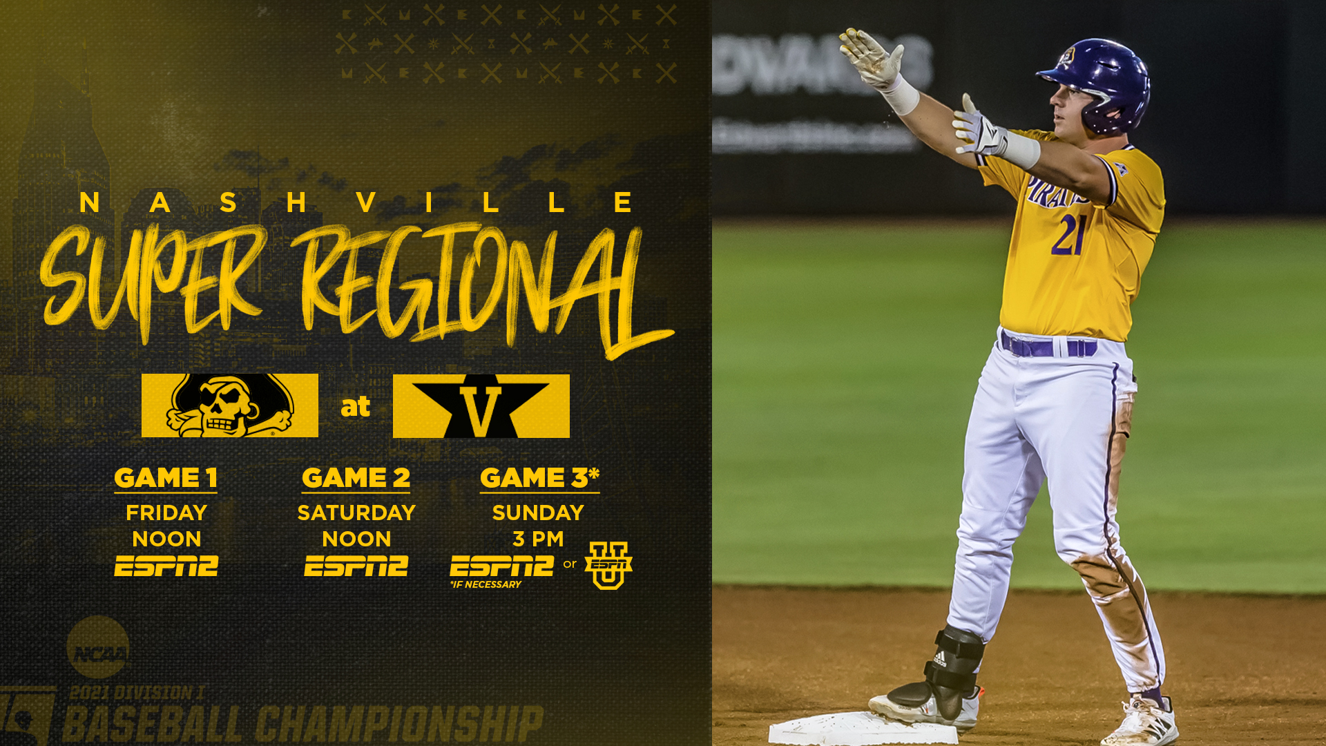 ECU Baseball on Twitter "Itinerary for our trip to the Music City is