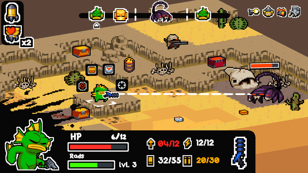 KrakenCombo's tweet photo. Mockup of Nuclear Throne as a Tactics game? ⚆ _ ⚆ 

#nuclearthrone #gamedev #blender #madewithunity #lowpoly #pixelart #indiedev https://t.co/QBlbFZgfMc