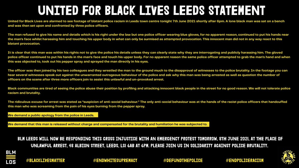 United For Black Lives tweet media