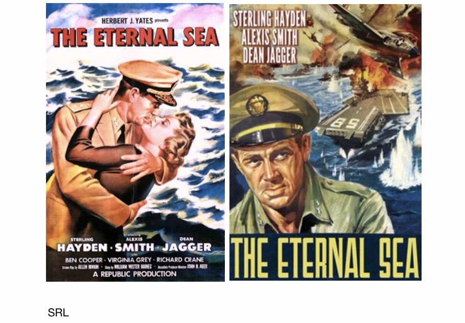 SaveRedlandLibr's tweet photo. 3pm TODAY on @TalkingPicsTV
The 1955 #War film🎥 “The Eternal Sea” directed by #JohnHAuer from a screenplay by Allen Rivkin based on a story by William Wister Haines
🌟#SterlingHayden #AlexisSmith #BenCooper #DeanJagger https://t.co/7IwPblSw1g
