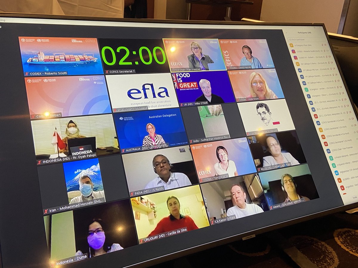 AnnaSomerville6's tweet photo. With the report signed off, CCFICS25 is now over ☑️ I loved leading the AU Delegation 🇦🇺 at the first ever virtual CCFICS 🖥 Together, the Committee accomplished so much in supporting the modernisation of food control systems. #CCFICS25 https://t.co/AITfZhHzBf