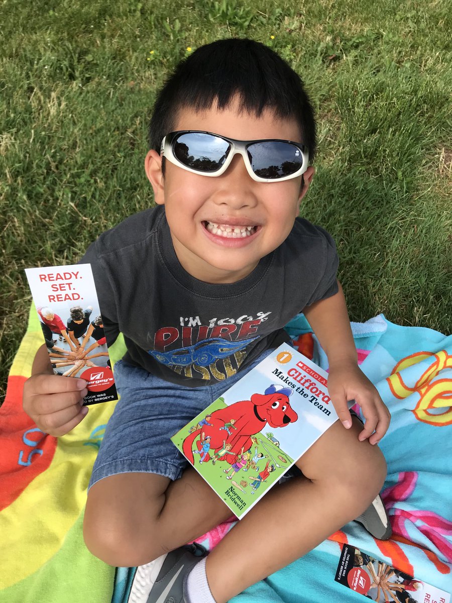 Bergey’s, thank you for your generous book donation! Our children are ready to “drive off” to a book-filled summer adventure!