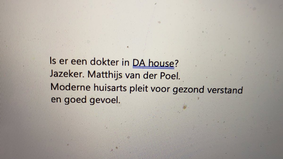 twittymadu's tweet photo. @Huisarts010Poel @Zorgvrijstaat @Avantsanare 🤪 Filmpje voor voicemail? haha. https://t.co/M2gVoXfcMh