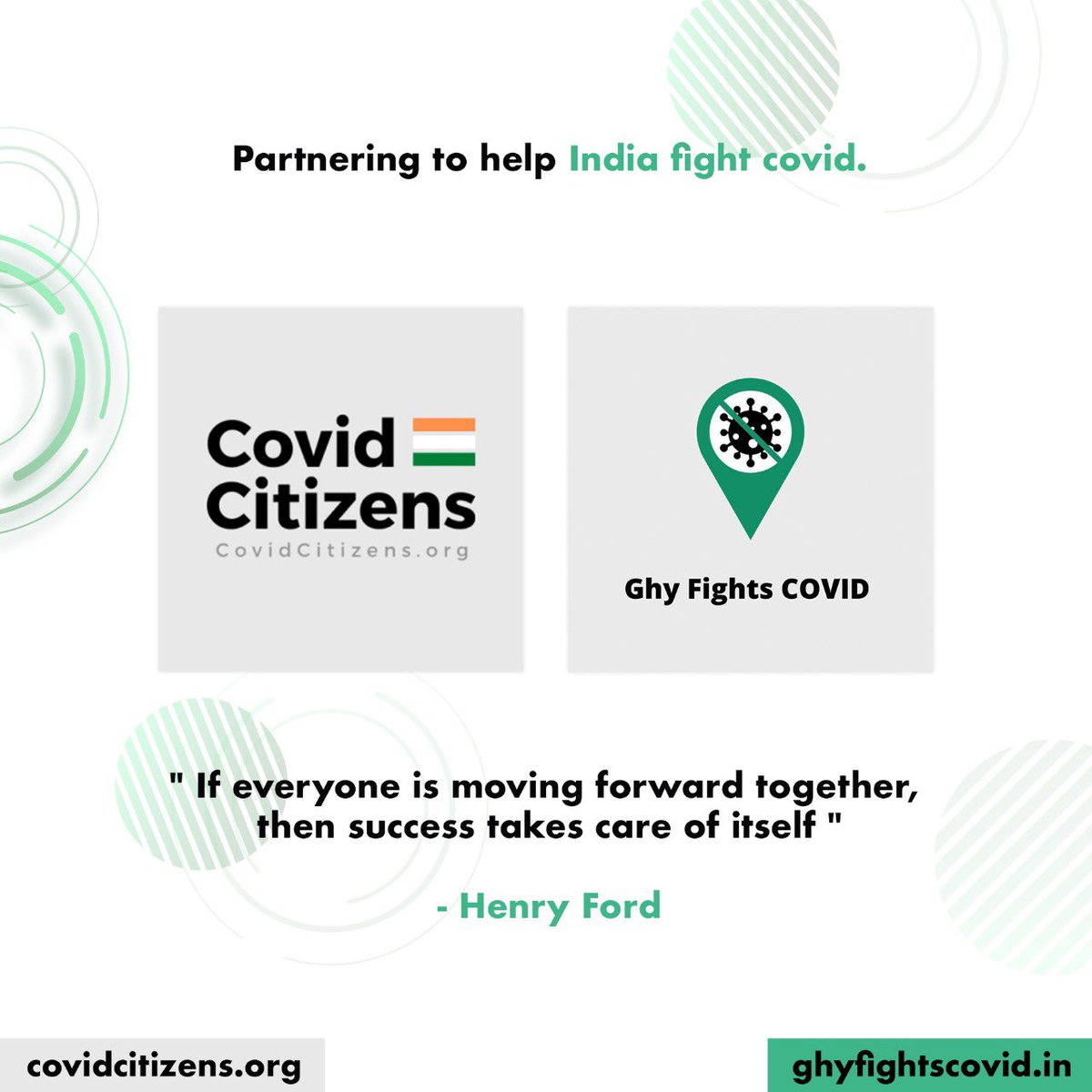 We are Delighted to announce a collaboration between
Ghy Fights COVID [<a href="/ghyfightscovid/">ghyfightscovid</a> ] &amp; Covid Citizens [<a href="/COVIDCitizens/">COVID Citizens</a> ] 
in the wake of the ongoing COVID-19 pandemic in the country.
Alone we can do so little, together we can do so much.
#CovidIndia 
#PreventWave3
#CovidHelp