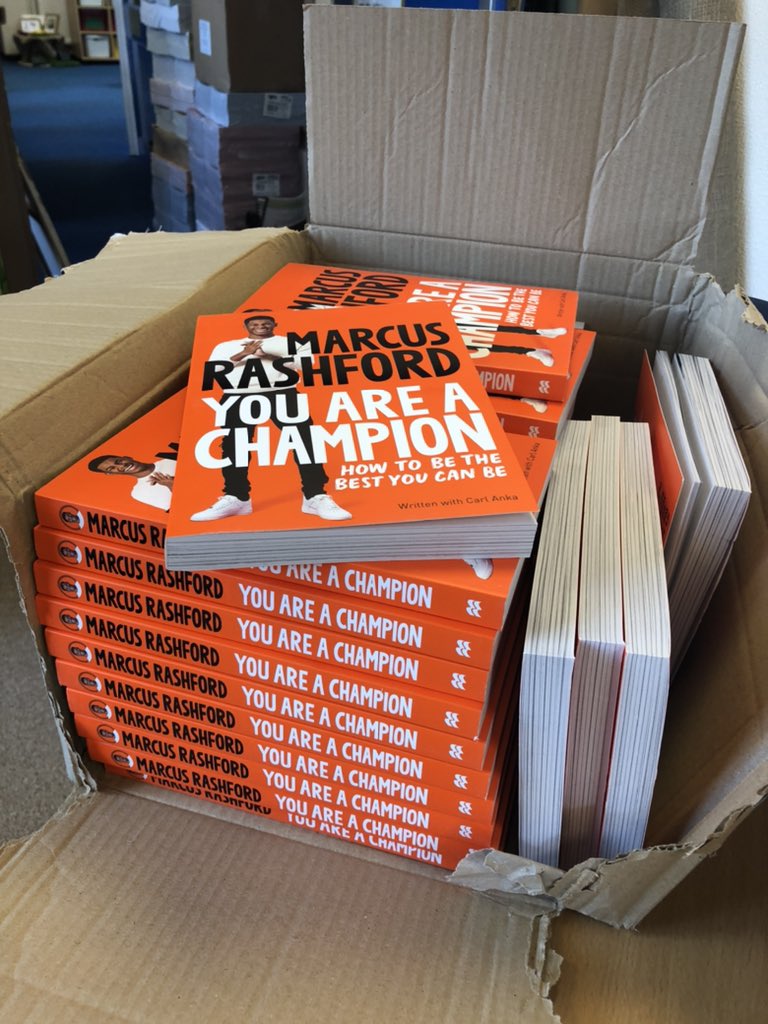 We decided to do something different this year and give all of our Year 6 leavers a copy of <a href="/MarcusRashford/">MR14</a> book ‘You are a Champion’!

We hope it inspires them to do great things &amp; believe in themselves 💜 

<a href="/MarcusRashford/">MR14</a> if you want to send a message for them, we’d love that!
