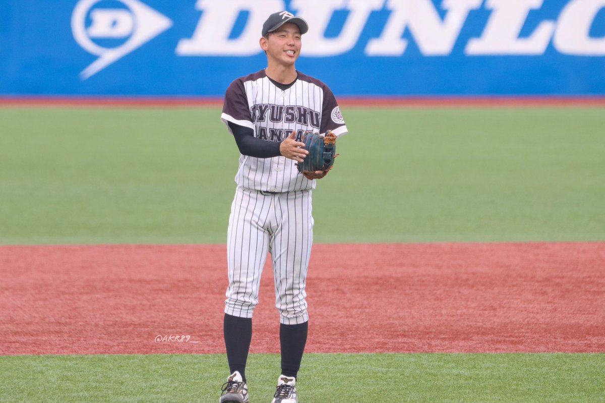 akr89__'s tweet photo. 第70回全日本大学野球選手権記念大会 
6/8 #九州産業大学 vs 和歌山大学

一点も許せない場面で前進守備を敷いていた時、笑顔でピ���チャーに声をかけているのが印象的だった！最後はわずかにグラブに届かず。惜しかった。ナイスゲームでした！ https://t.co/TZ6WFaDqHq