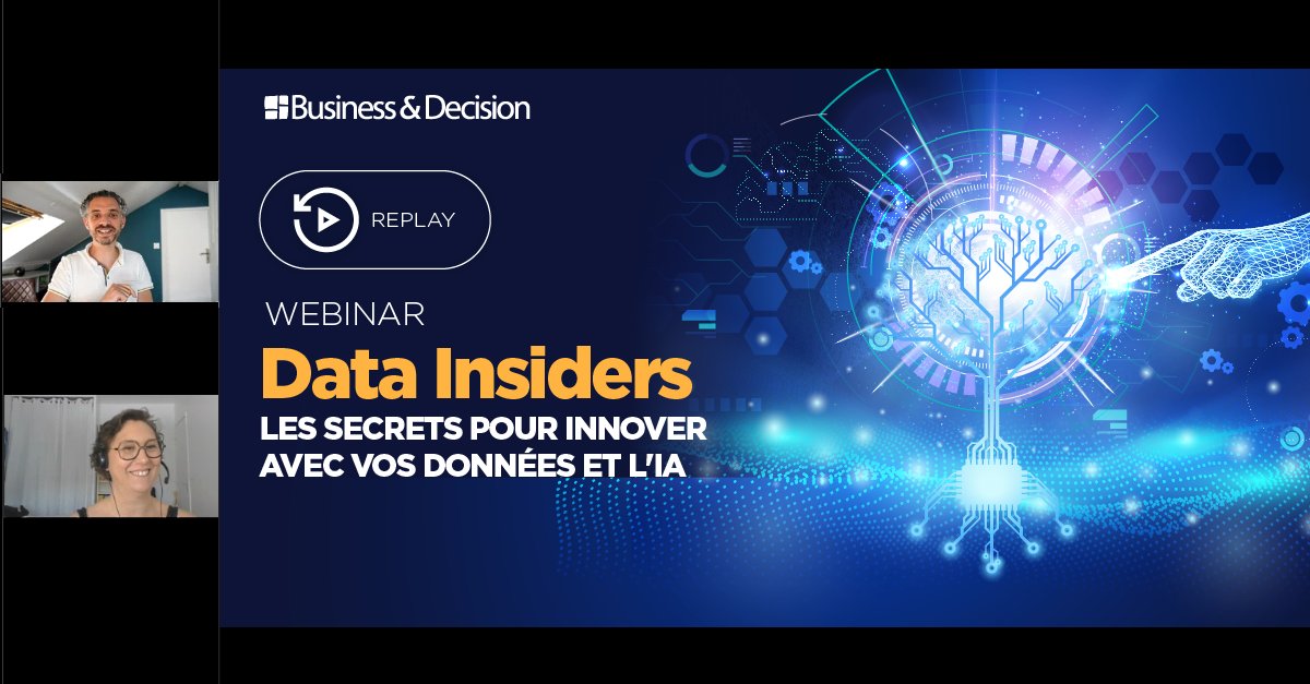 BD_Group's tweet photo. [REPLAY 🎙] Data Insiders : les secrets pour innover avec vos #Data et l'#IA 👀

📌 1 méthode exclusive 🚀
📌 Secrets pour révéler les meilleurs cas d'usage dans votre organisation
📌 Astuces pour des sessions 👍 #DataThinking

A voir / revoir 🎬 👉 https://t.co/zJMF2OtrjG https://t.co/ZeTBhoVcHG