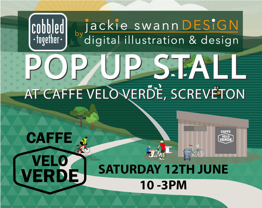 DesignSwann's tweet image. This Saturday I have a pop up stall at the awesome @caffeveloverde cycling cafe in Screveton Nottingham. Very much looking forward to being amongst many familiar faces and will be offering on the day discounts. Come by and say Hi! #PopUp #cyclingart #supportsmallbusiness #cycling