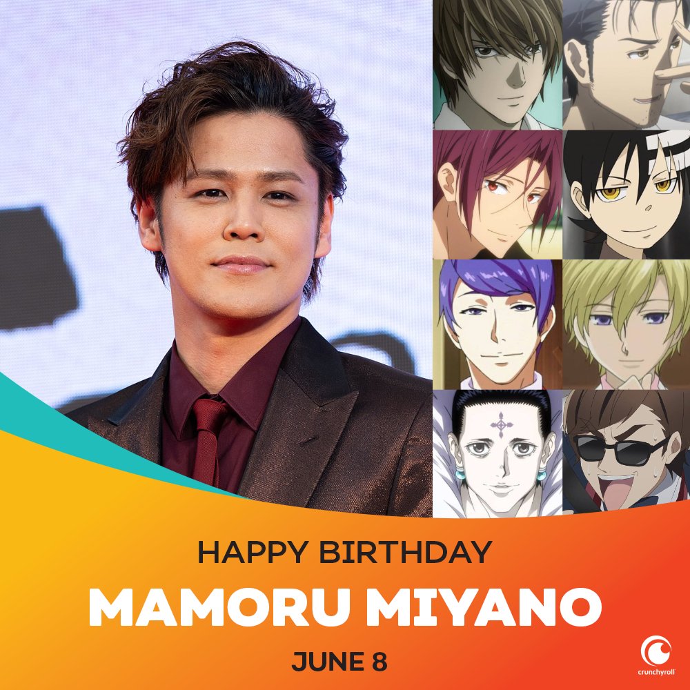 Happy birthday to the talented Mamoru Miyano 