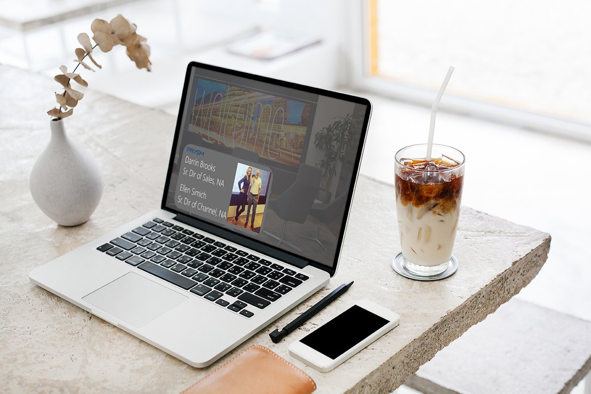 PrysmLPD's tweet photo. Need some relief from the heat wave? Join @PrysmSystems North America Partner Channel team @ellensimich and @dbr00k5 for a cup of iced coffee and boost ideas about all your #BackToOffice and #HybridWorkplace needs.  

Learn more - https://t.co/xnNG8BfHIF https://t.co/dhwlfHYTD4