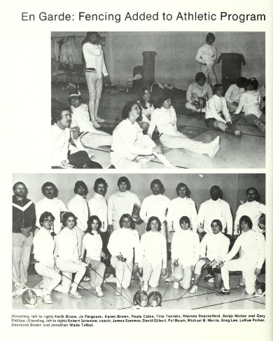 Kara_Richey's tweet photo. Random fact I learned yesterday looking through some old yearbooks- #AState used to have a fencing team. https://t.co/fQlKJjfn5r