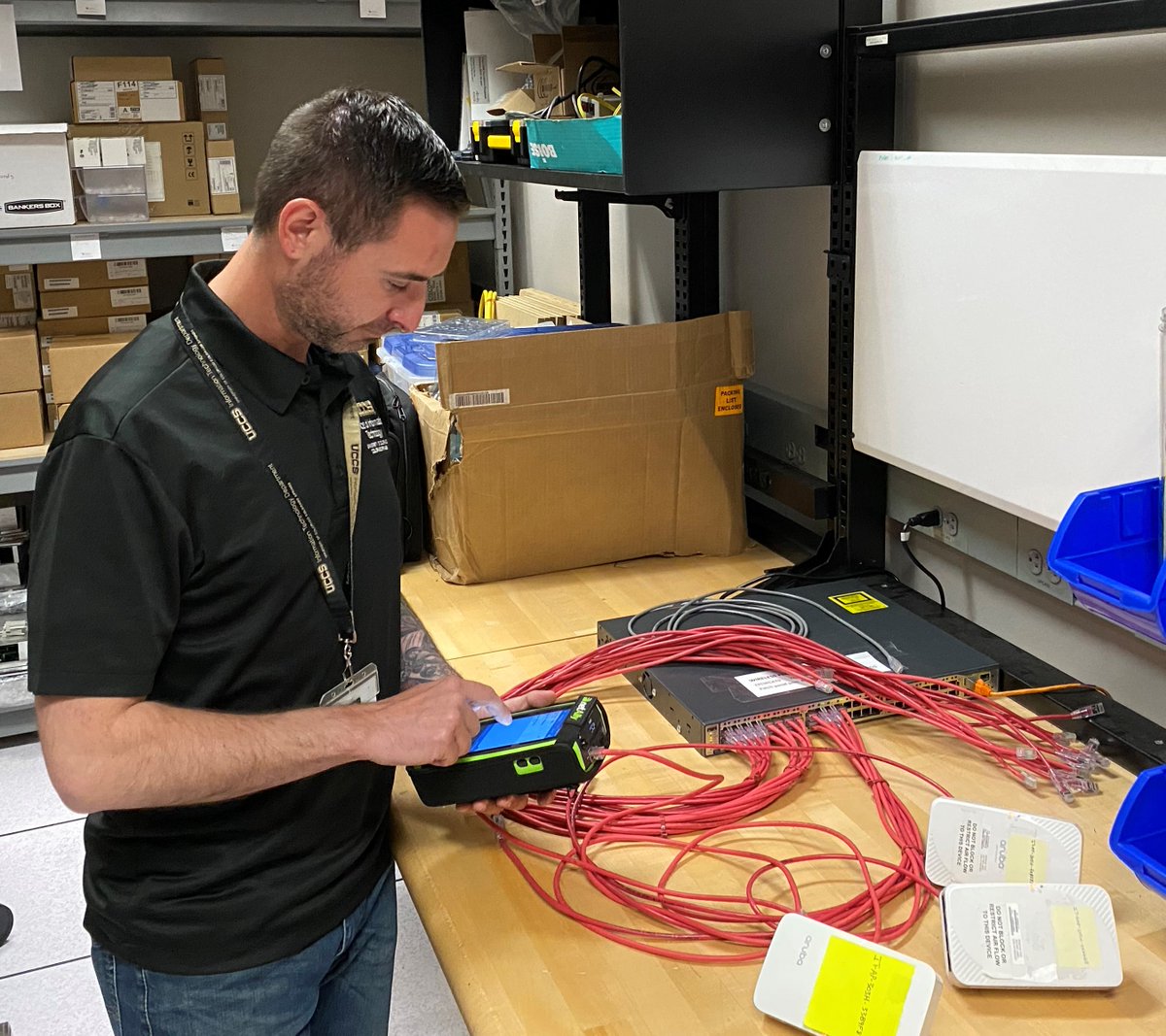 NetAlly's tweet image. Learn how @UCCS wireless network technician Cody Ensanian uses @NetAlly EtherScope® nXG and AirCheck™ G2 to troubleshoot the university’s extensive Wi-Fi network. Download our new case study here: bit.ly/3puKjC8

#wifitroubleshoot #etherscopenxg #aircheck