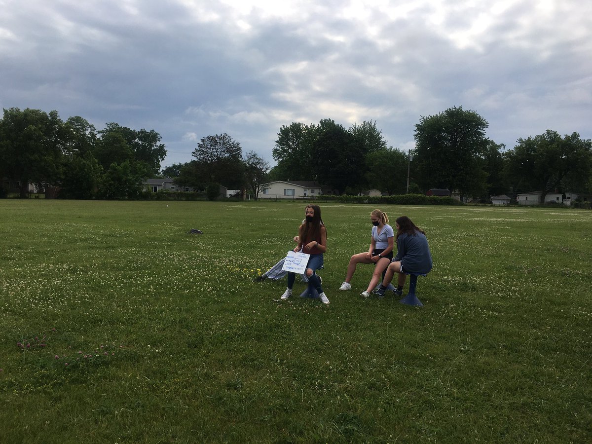 CJHS_PBL's tweet photo. PBL 8th graders wrapping up the year with some celebration and innovation. Some very creative minds got together to create some new (and very random) inventions...PBL Thinkers and Creators https://t.co/d45scwb4Fo
