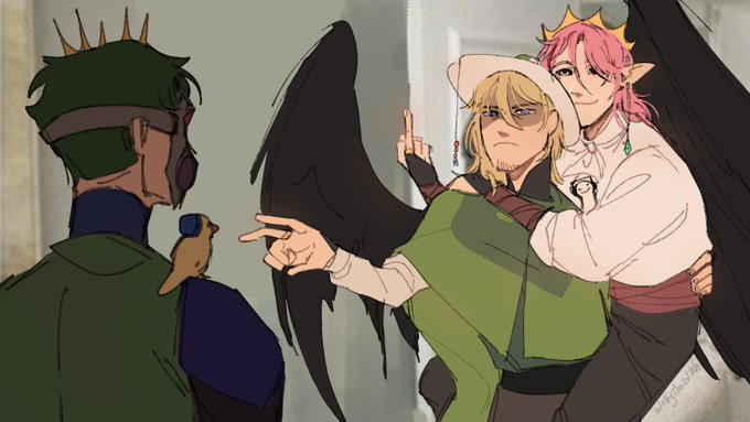 Elyxic's tweet photo. @2NDLVJYUPDATE this art by Wolfy makes me happy https://t.co/ZOi8mhmJF9