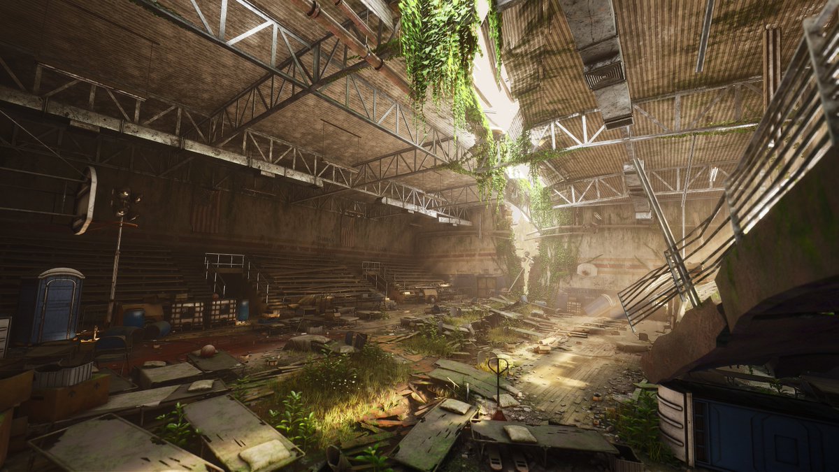 maartenjhof's tweet photo. I finished my Abandoned Basketball Court environment in #UE4!
This is my entry for the #leartesdekogonchallenge and I'm very happy with the result! :D
Check my Artstation for more high-res screenshots: https://t.co/4D7CJYiKTm
Also on the #UE4 marketplace:
https://t.co/GGRlgVkvkC https://t.co/UgLlLuPQLG