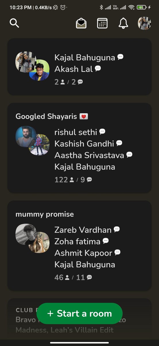 BahugunaKajal1's tweet photo. I am in 2 rooms and 1 room is my own and i can't speak or listen anything 😑😑
#clubhouseindia
#Clubhouse 
#clubhouseandroid
@Clubhouse https://t.co/A3l4E3zwTg