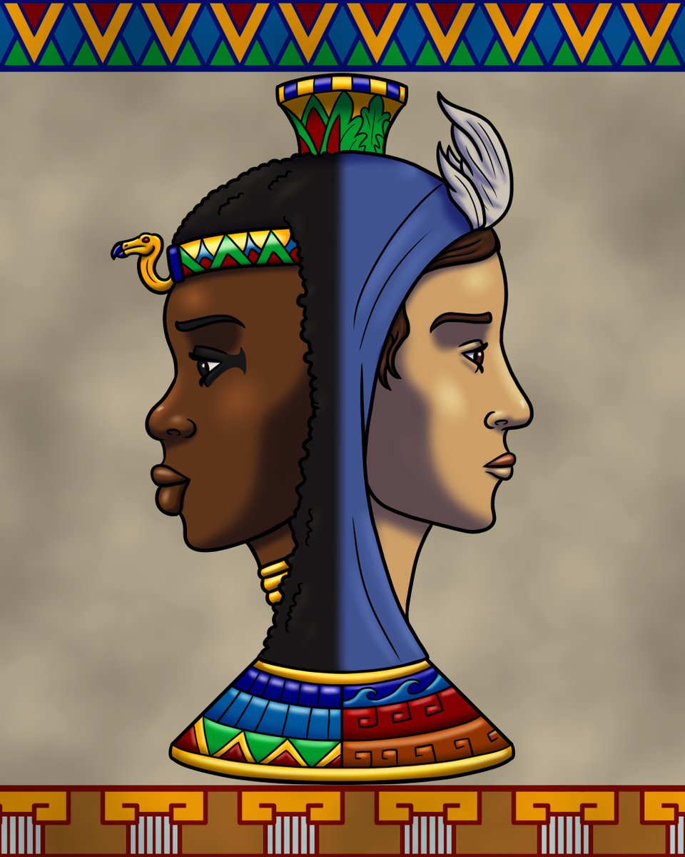BrandonPilcher's tweet photo. The goddess Isis/Auset as a double-faced βjaniformβ vase. On the left is her native #Egyptian form and on the right is her later #Roman interpretation.
#ancientegypt #ancientrom #african #blackwoman #goddess #mythology #multicultural #art #artistontwitter https://t.co/Jx56y9vjmW