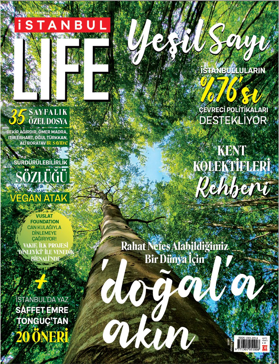 Yeşil Sayı'mız raflarda. Doğanın sesine hep birlikte kulak verelim.